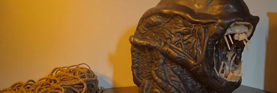 Alien_Dettagli_All artista che realizza sculture su richiesta