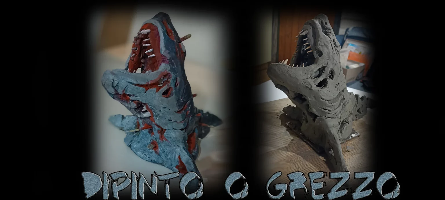 Suqlo dipinto e grezzo in creta