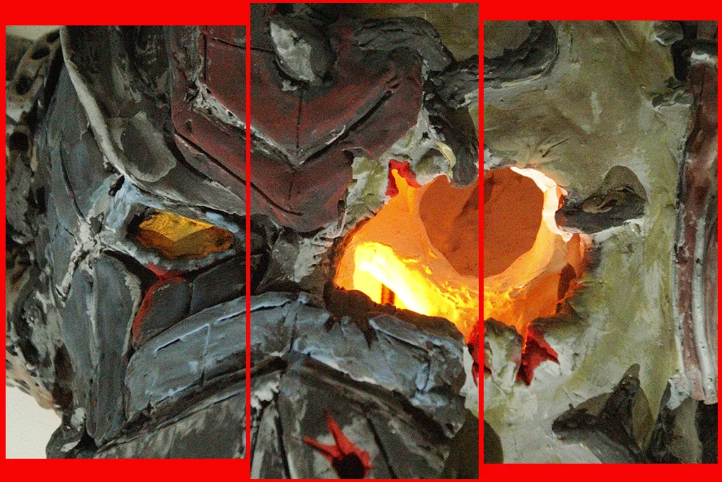 Detalle de la cabeza de Grendizer